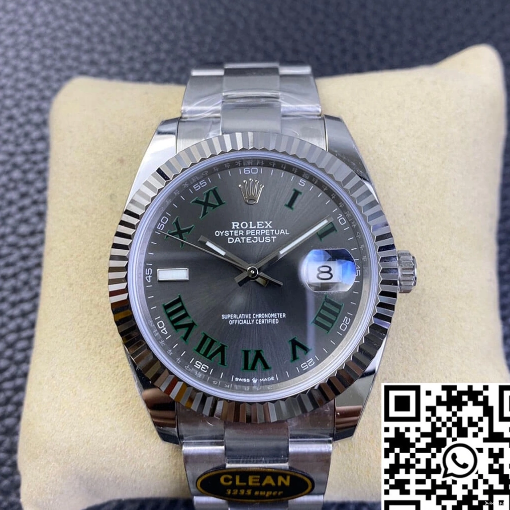 Clean Rolex Dial Grey M126334-0021 Datejust Factory 0507